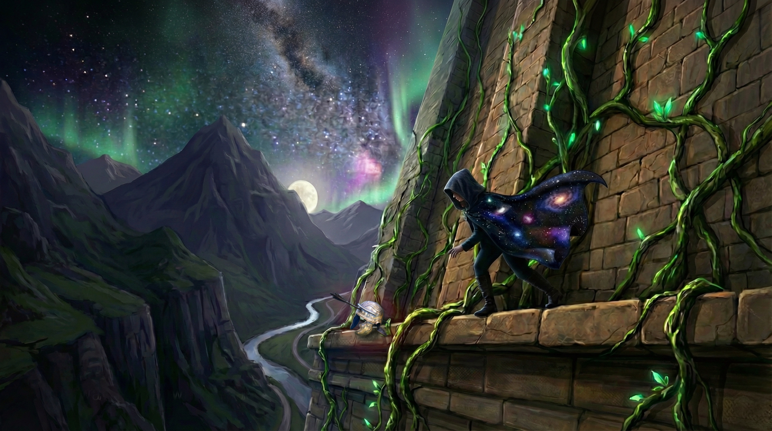 Aoede and the pierced helmet